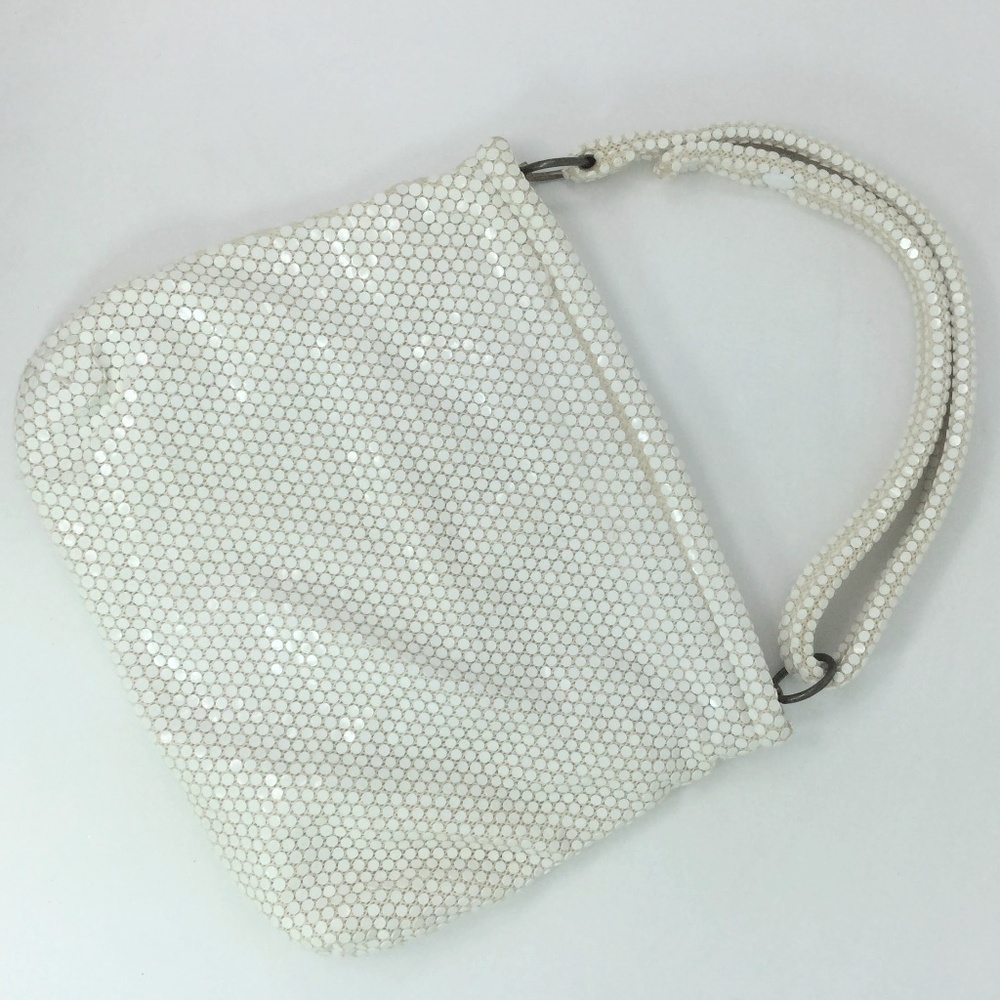 White Mesh Vintage Handbag Satchel Long & Short Strap